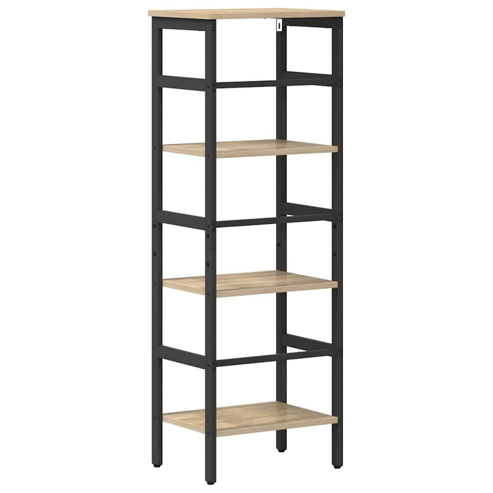 Bogreol 3 niveauer 40 x 29,5 x 115 cm Konstrueret træ Sonoma eg