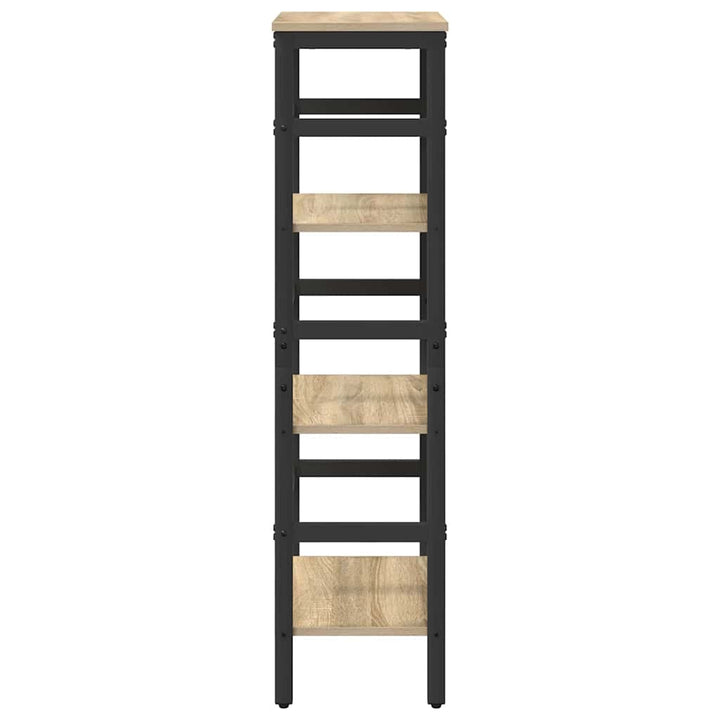 Bogreol 3 niveauer 40 x 29,5 x 115 cm Konstrueret træ Sonoma eg