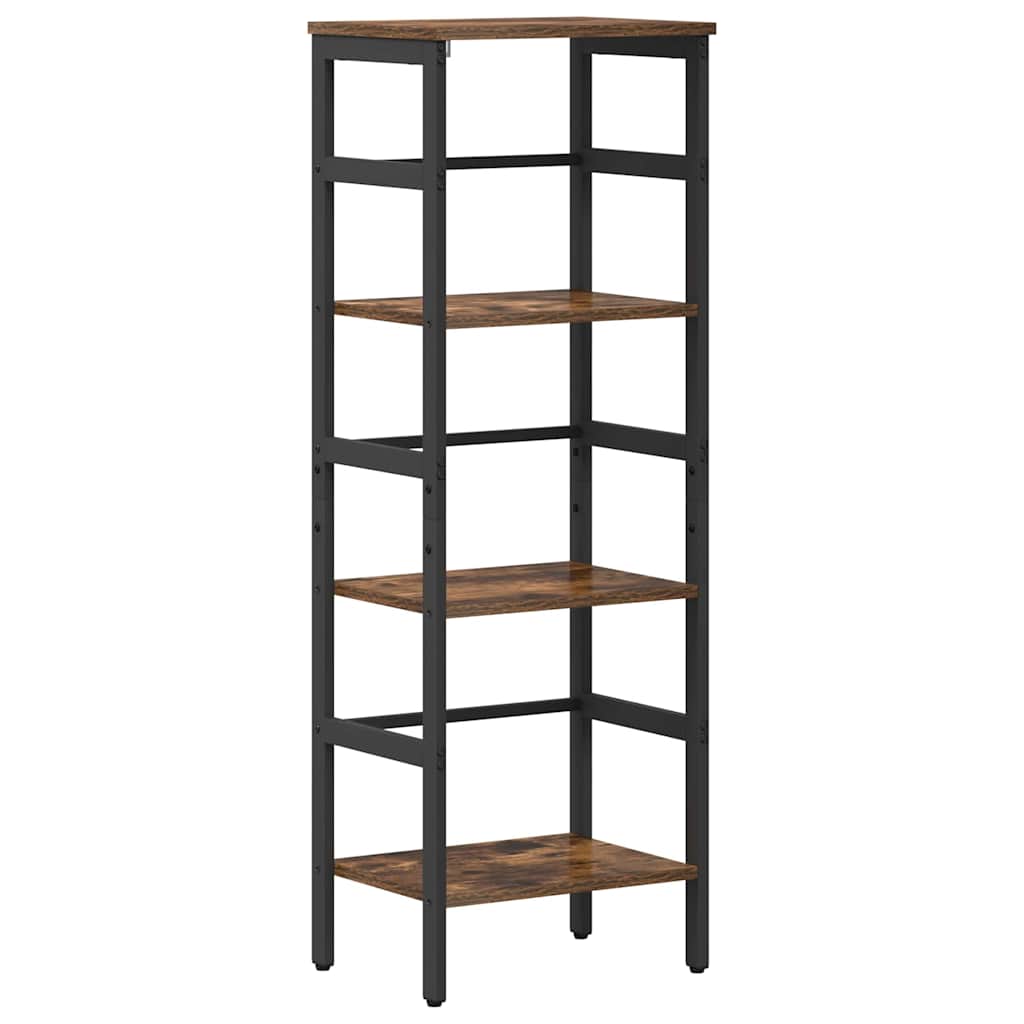 Bogreol 3 niveauer 40 x 29,5 x 115 cm Konstrueret træ Røget eg