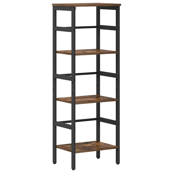 Bogreol 3 niveauer 40 x 29,5 x 115 cm Konstrueret træ Røget eg