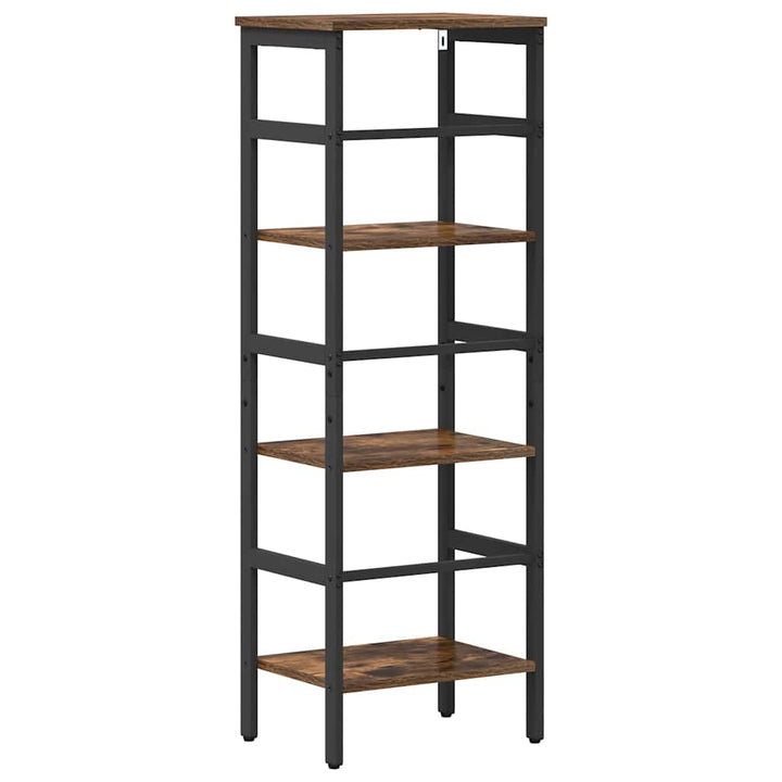 Bogreol 3 niveauer 40 x 29,5 x 115 cm Konstrueret træ Røget eg