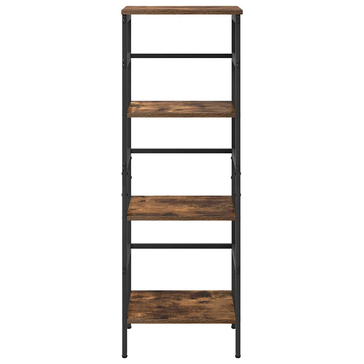 Bogreol 3 niveauer 40 x 29,5 x 115 cm Konstrueret træ Røget eg