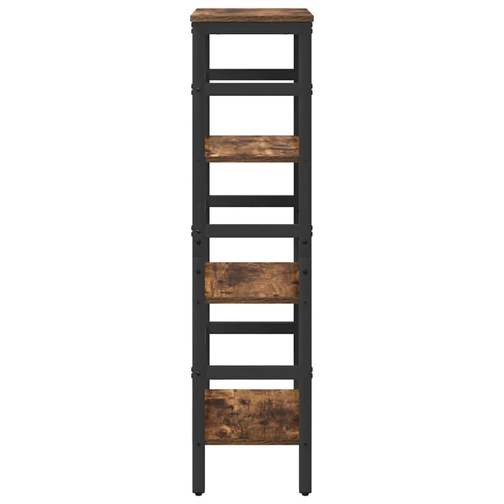 Bogreol 3 niveauer 40 x 29,5 x 115 cm Konstrueret træ Røget eg