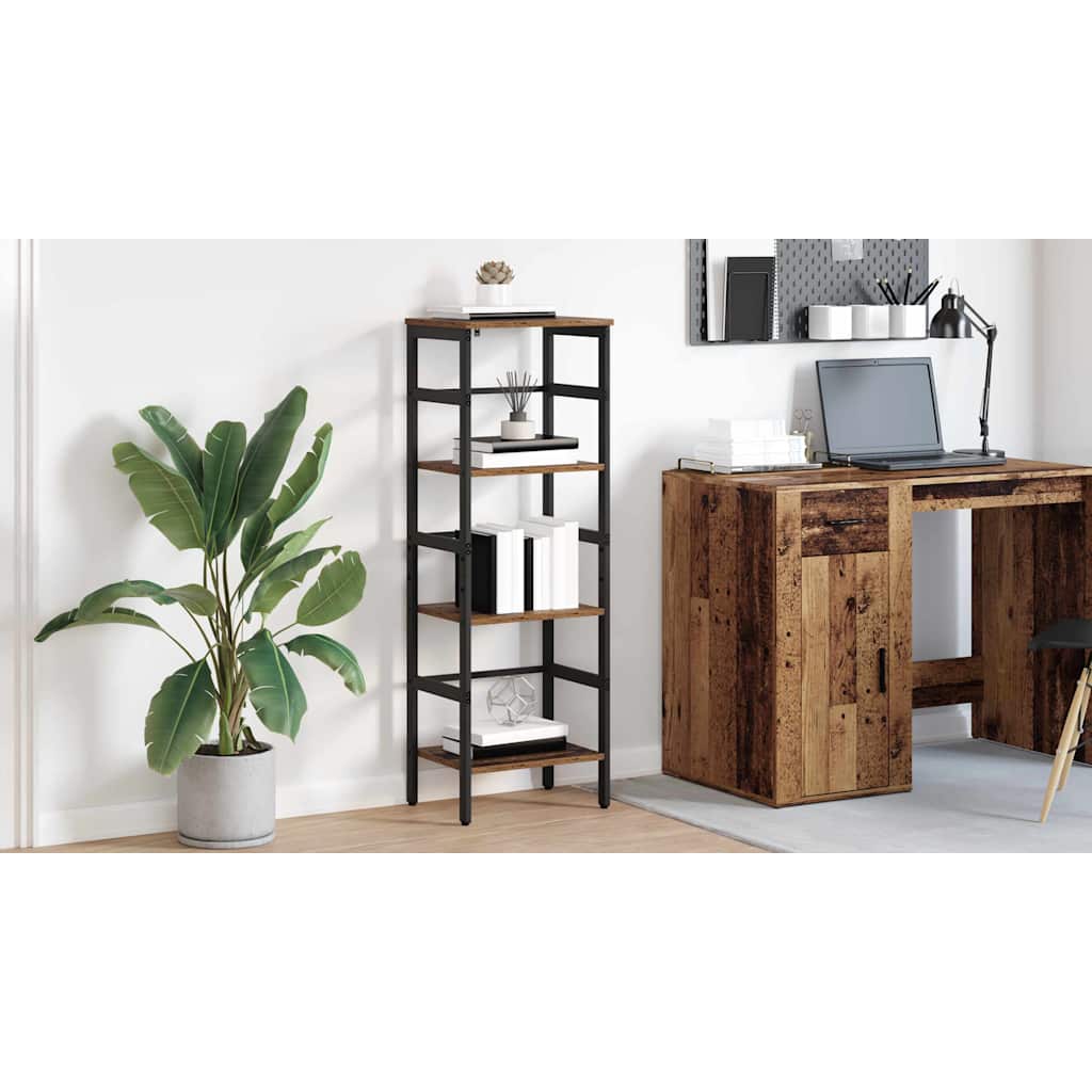 Bogreol Gammelt træ 40 x 29,5 x 115 cm Konstrueret træ