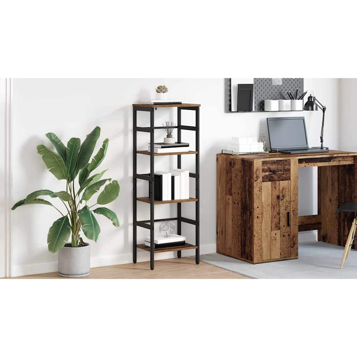 Bogreol Gammelt træ 40 x 29,5 x 115 cm Konstrueret træ