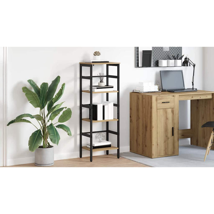 Bogreol Artisan Egetræ 40 x 29,5 x 115 cm Konstrueret træ