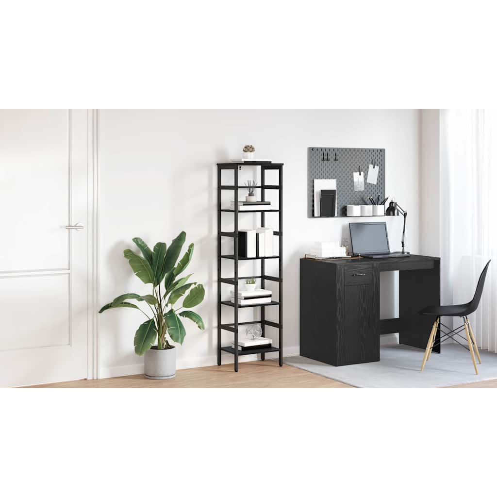 Bogreol Sort eg 40 x 29,5 x 149 cm Konstrueret træ