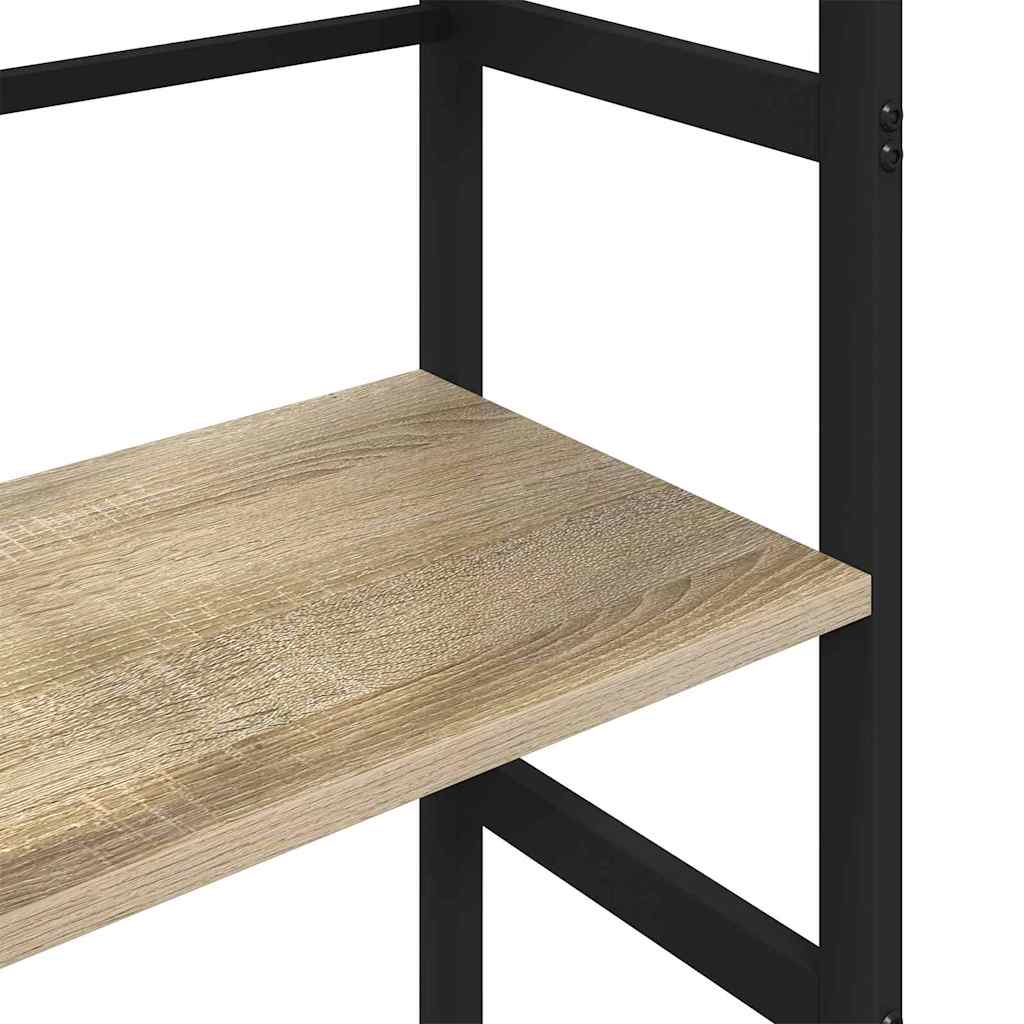 Bogreol 4 niveauer 40 x 29,5 x 149 cm Konstrueret træ Sonoma eg