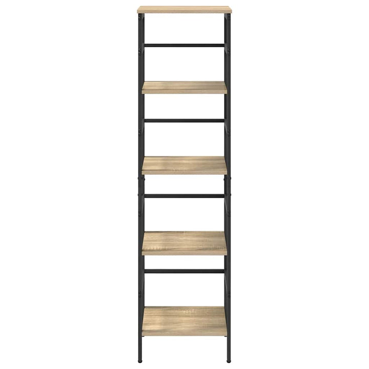 Bogreol 4 niveauer 40 x 29,5 x 149 cm Konstrueret træ Sonoma eg