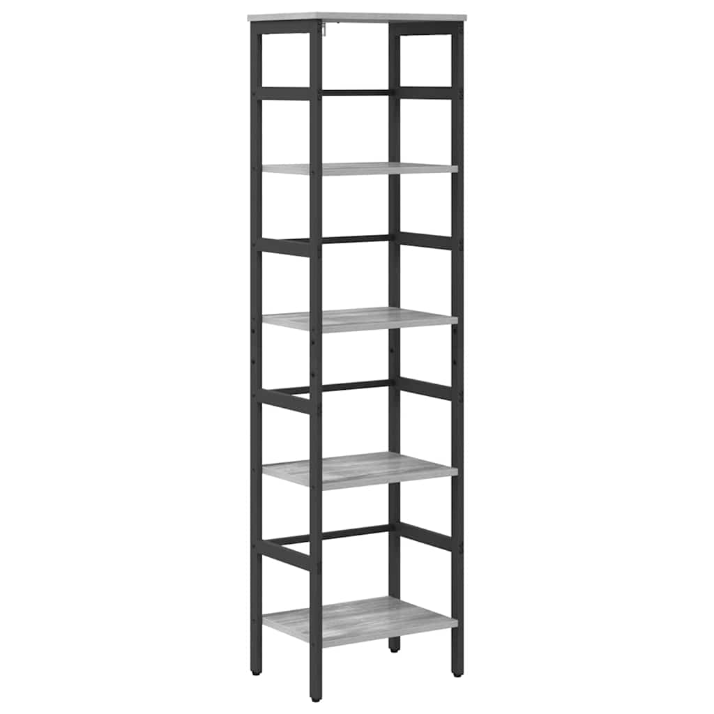 Bogreol 4 niveauer 40 x 29,5 x 149 cm Konstrueret træ