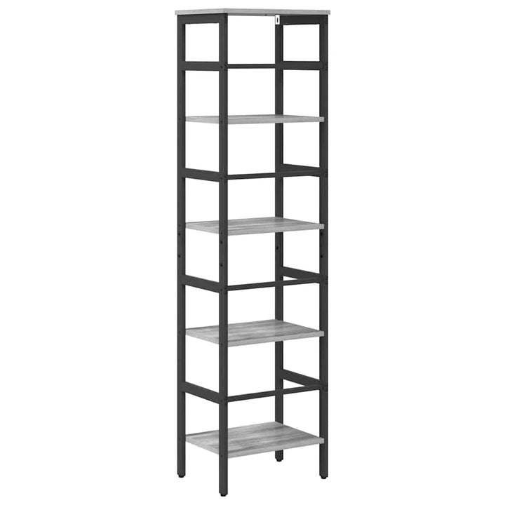 Bogreol 4 niveauer 40 x 29,5 x 149 cm Konstrueret træ