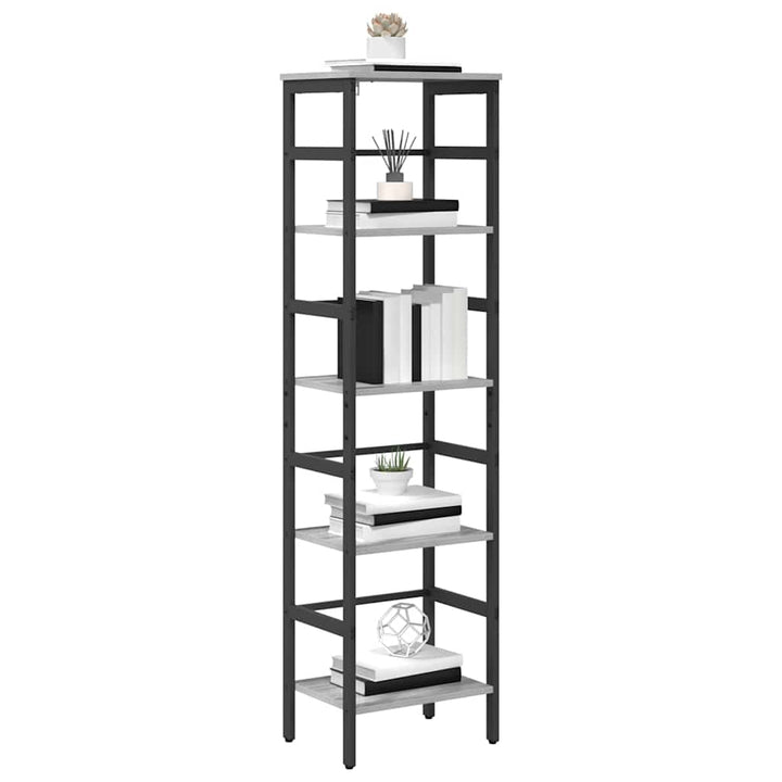 Bogreol 4 niveauer 40 x 29,5 x 149 cm Konstrueret træ