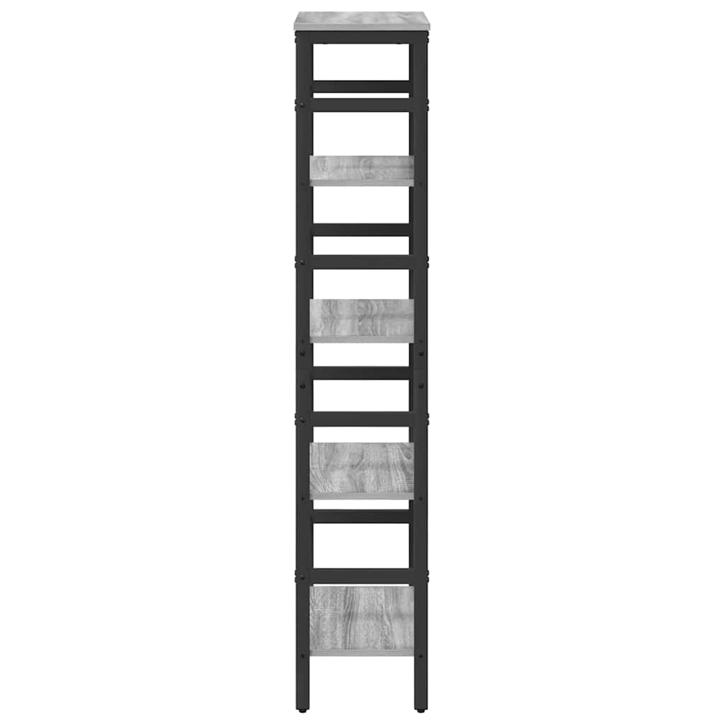 Bogreol 4 niveauer 40 x 29,5 x 149 cm Konstrueret træ