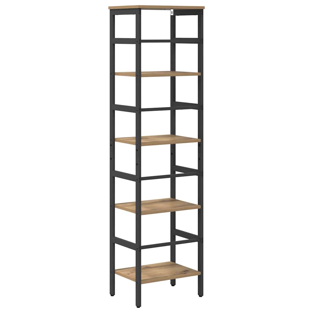 Bogreol Artisan Egetræ 40 x 29,5 x 149 cm Konstrueret træ