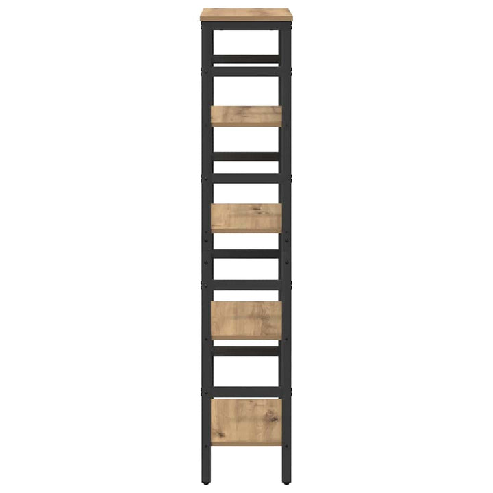 Bogreol 4 niveauer 40 x 29,5 x 149 cm Konstrueret træ