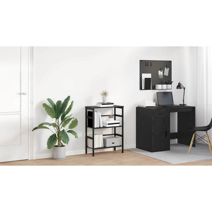 Bogreol Sort eg 60 x 29,5 x 81 cm Konstrueret træ