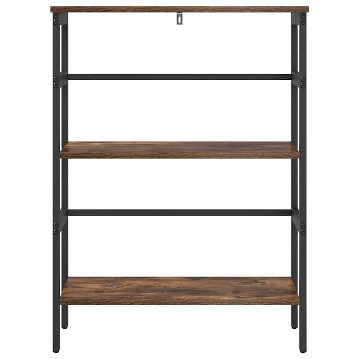 Bogreol 2 niveauer 60 x 29,5 x 81 cm Konstrueret træ Røget eg