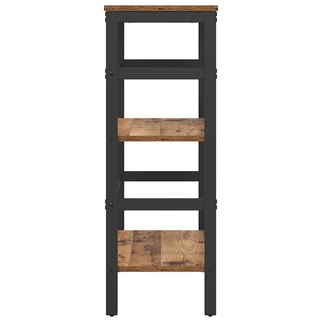 Bogreol Gammelt træ 60 x 29,5 x 81 cm Konstrueret træ