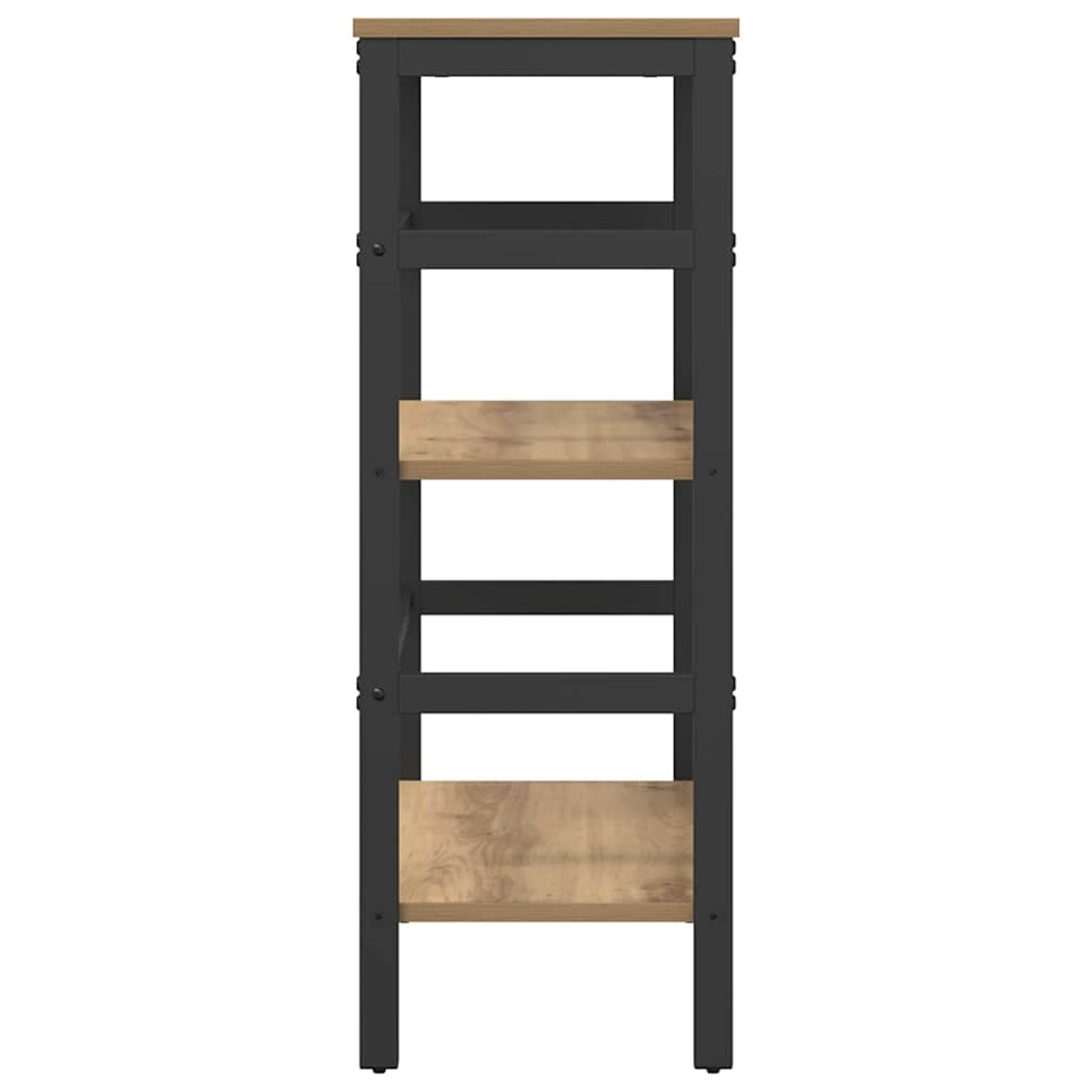 Bogreol Artisan Egetræ 60 x 29,5 x 81 cm Konstrueret træ