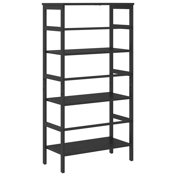 Bogreol 3 niveauer 60 x 29,5 x 115 cm Konstrueret træ Sort eg