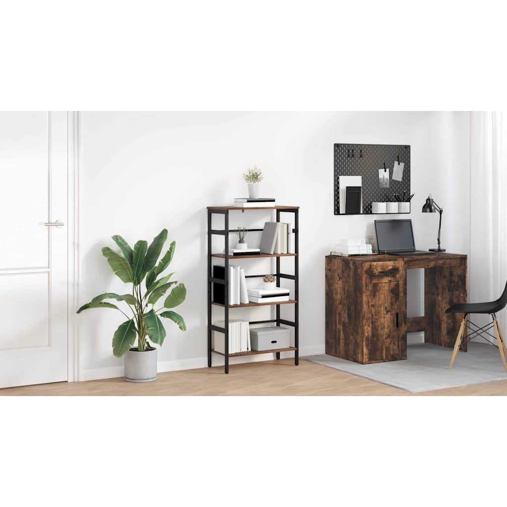 Bogreol Røget eg 60 x 29,5 x 115 cm Konstrueret træ