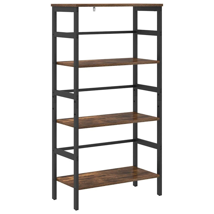 Bogreol 3 niveauer 60 x 29,5 x 115 cm Konstrueret træ Røget eg