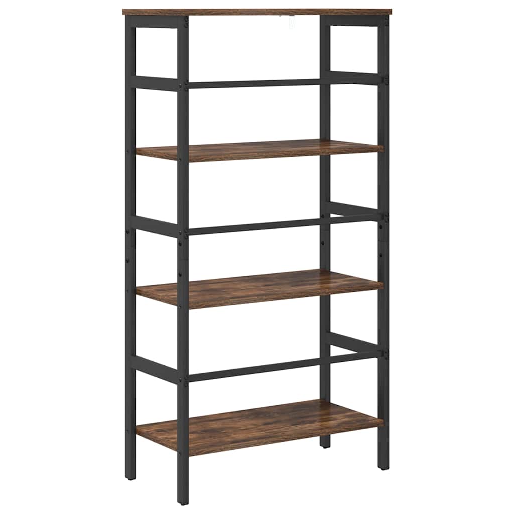 Bogreol 3 niveauer 60 x 29,5 x 115 cm Konstrueret træ Røget eg