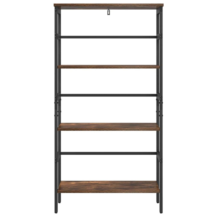 Bogreol 3 niveauer 60 x 29,5 x 115 cm Konstrueret træ Røget eg