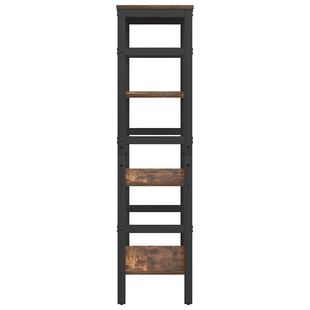 Bogreol 3 niveauer 60 x 29,5 x 115 cm Konstrueret træ Røget eg