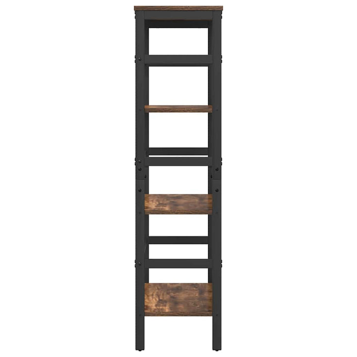 Bogreol 3 niveauer 60 x 29,5 x 115 cm Konstrueret træ Røget eg