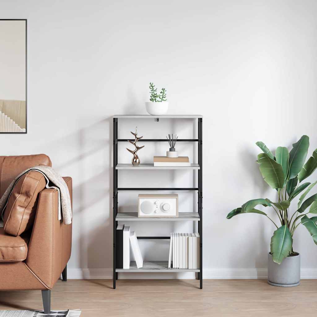 Bogreol 3 niveauer 60 x 29,5 x 115 cm Konstrueret træ