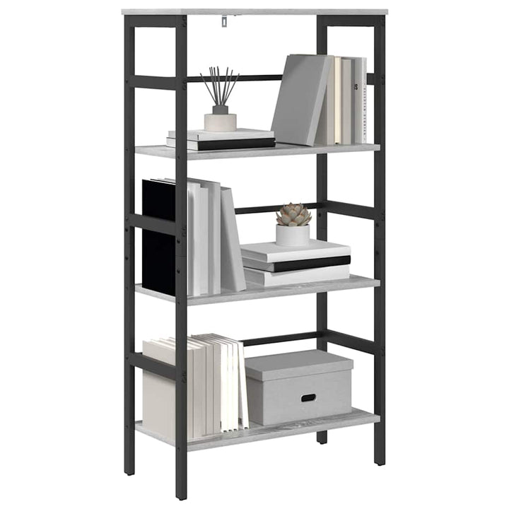 Bogreol 3 niveauer 60 x 29,5 x 115 cm Konstrueret træ