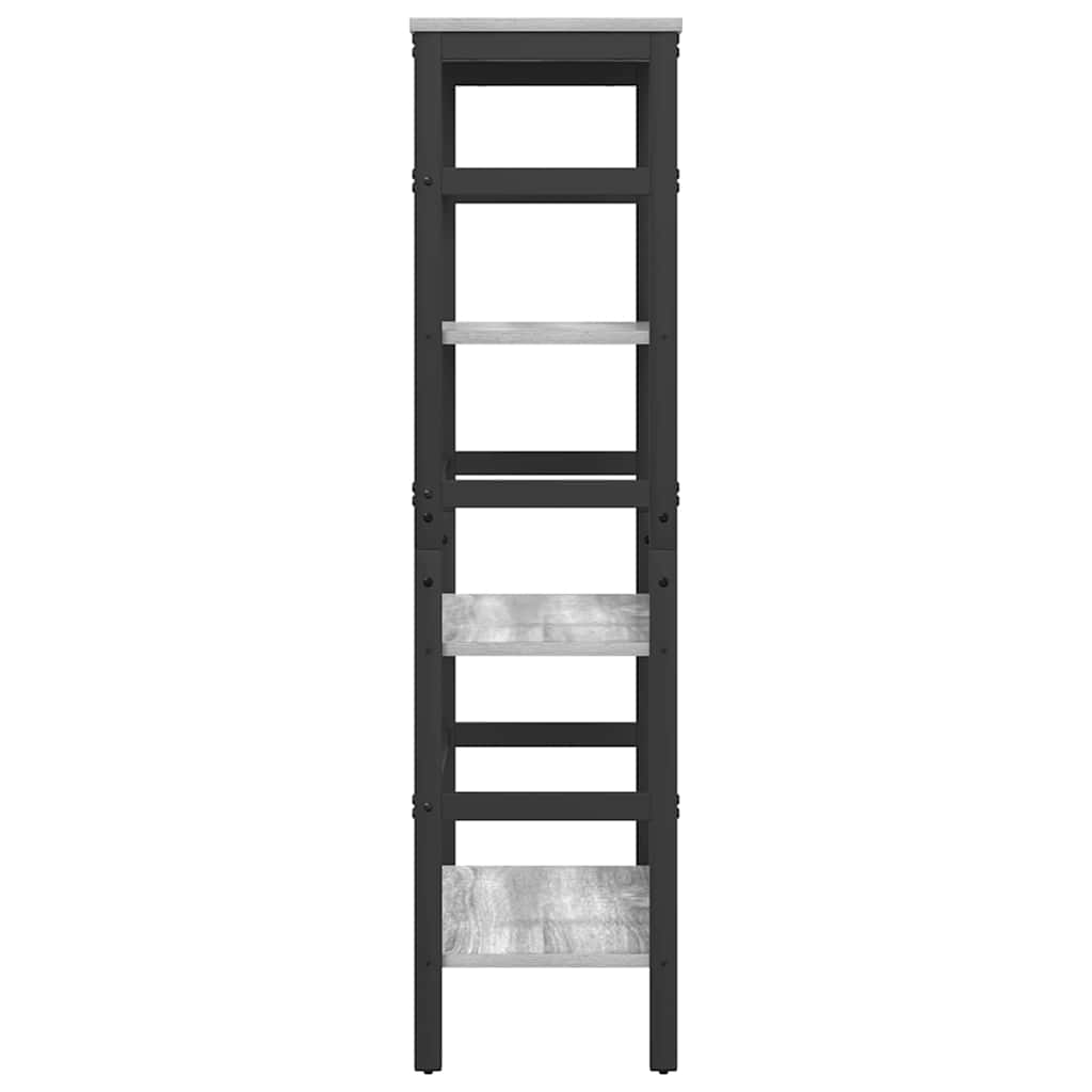 Bogreol 3 niveauer 60 x 29,5 x 115 cm Konstrueret træ