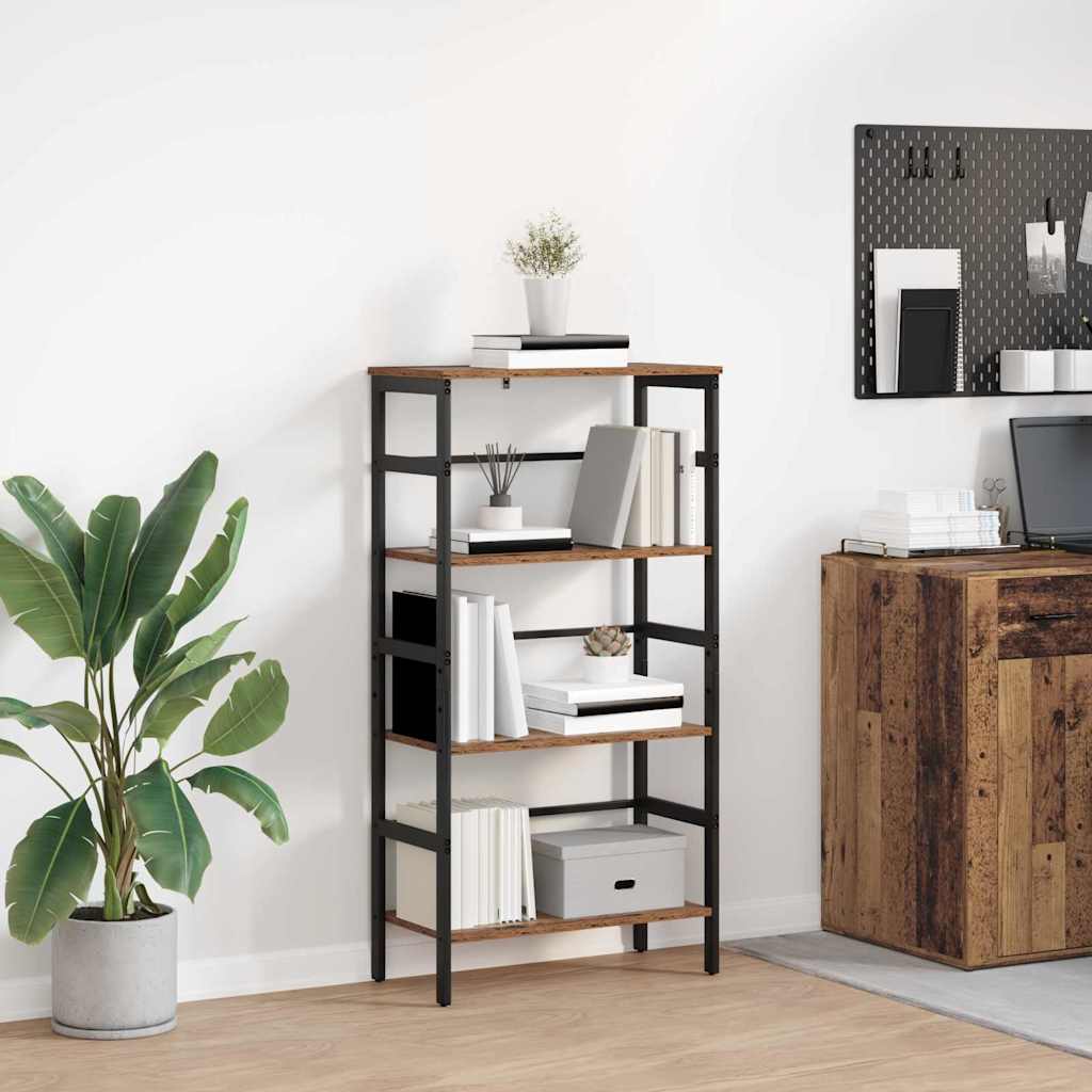 Bogreol Gammelt træ 60 x 29,5 x 115 cm Konstrueret træ