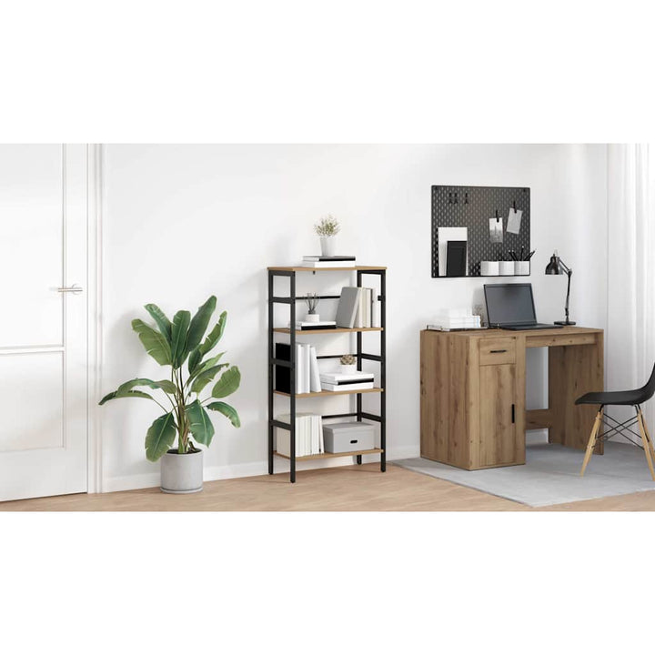 Bogreol Artisan Egetræ 60 x 29,5 x 115 cm Konstrueret træ