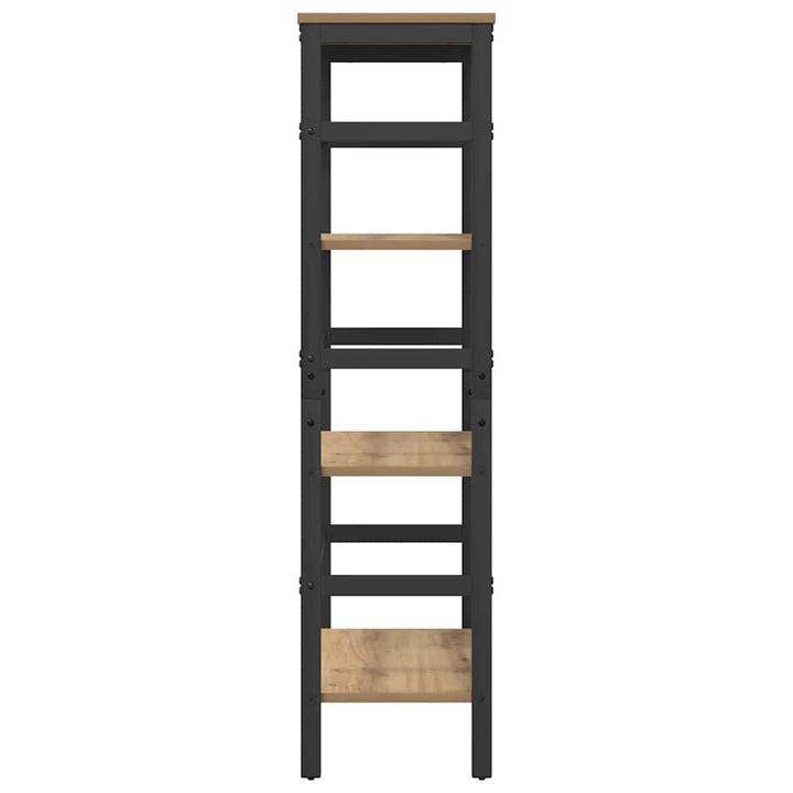 Bogreol 3 niveauer 60 x 29,5 x 115 cm Konstrueret træ