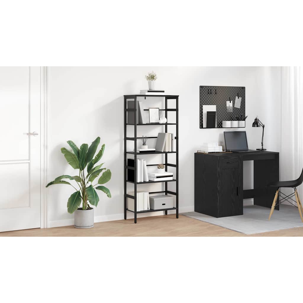 Bogreol Sort eg 60 x 29,5 x 149 cm Konstrueret træ