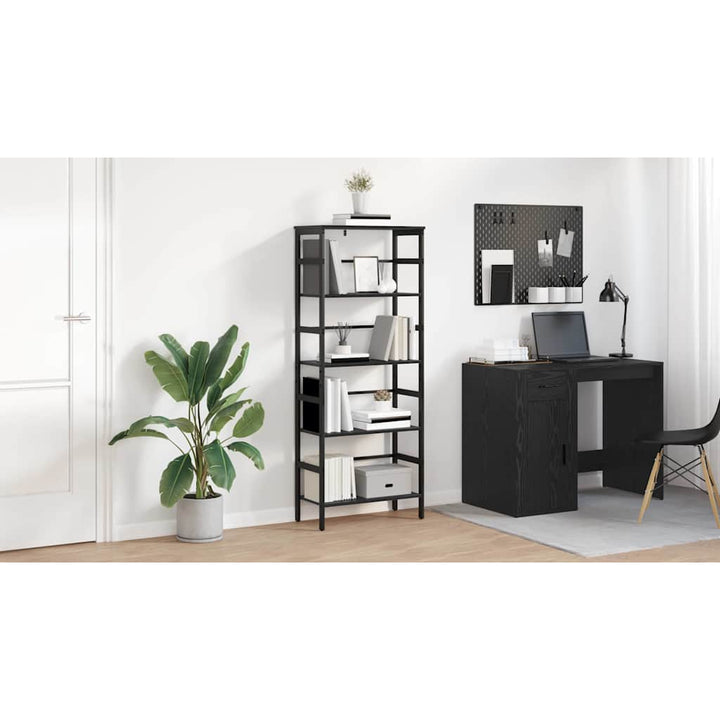 Bogreol Sort eg 60 x 29,5 x 149 cm Konstrueret træ