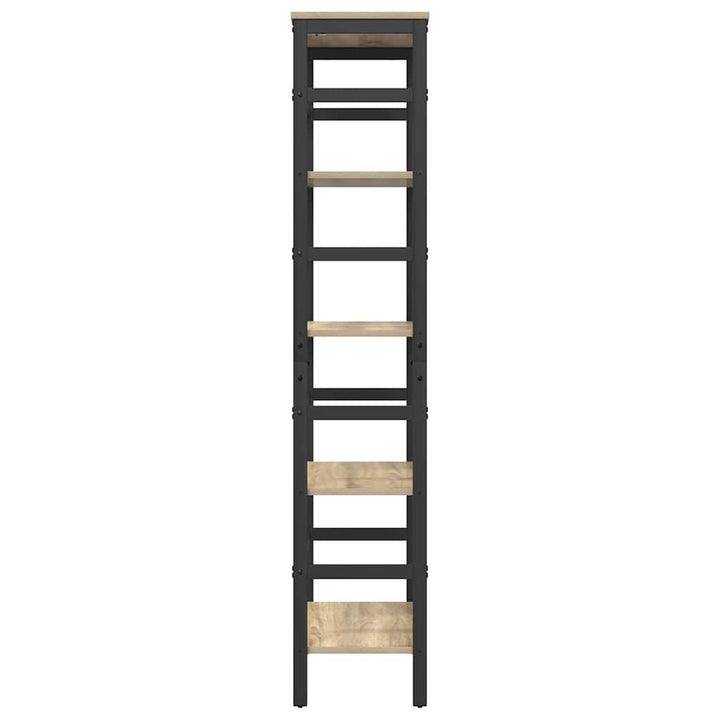Bogreol 4 niveauer 60 x 29,5 x 149 cm Konstrueret træ Sonoma eg
