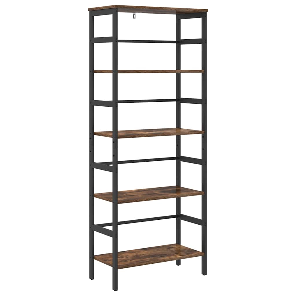 Bogreol Røget eg 60 x 29,5 x 149 cm Konstrueret træ