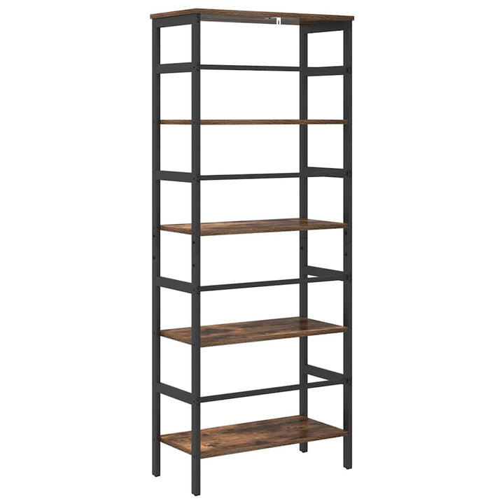 Bogreol Røget eg 60 x 29,5 x 149 cm Konstrueret træ