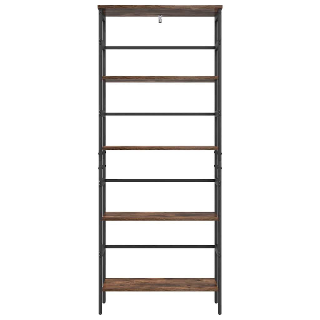 Bogreol Røget eg 60 x 29,5 x 149 cm Konstrueret træ