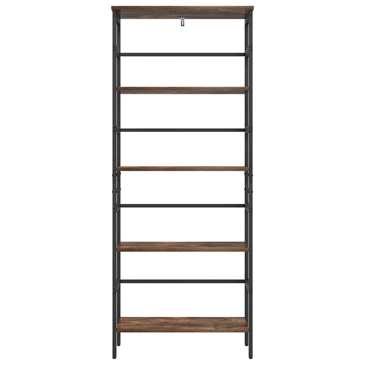 Bogreol Røget eg 60 x 29,5 x 149 cm Konstrueret træ