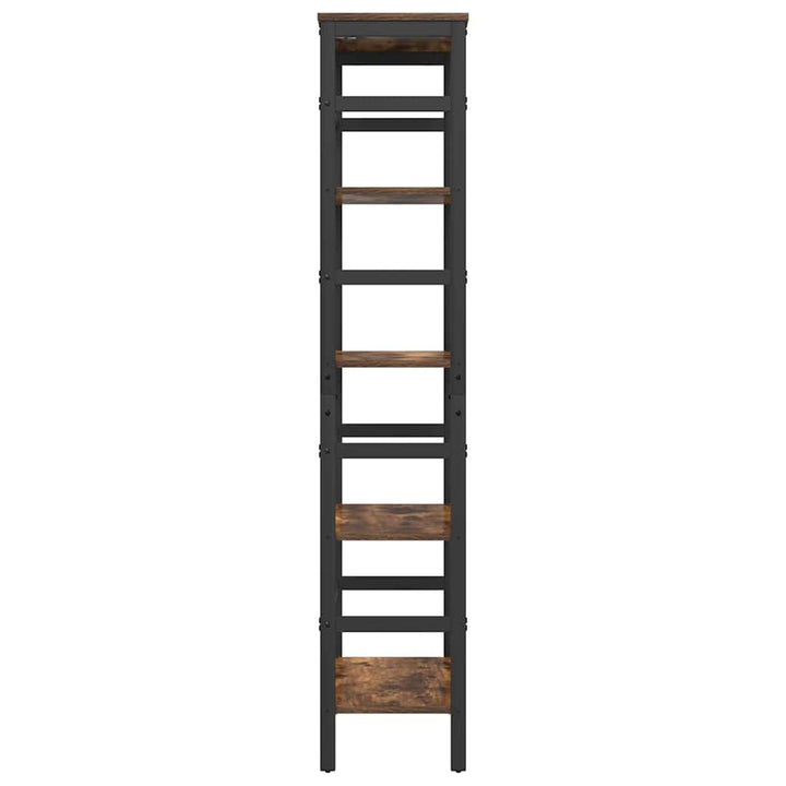 Bogreol 4 niveauer 60 x 29,5 x 149 cm Konstrueret træ Røget eg