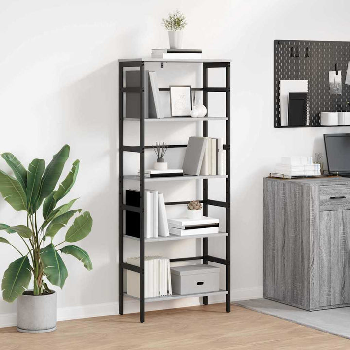 Bogreol 4 niveauer 60 x 29,5 x 149 cm Konstrueret træ