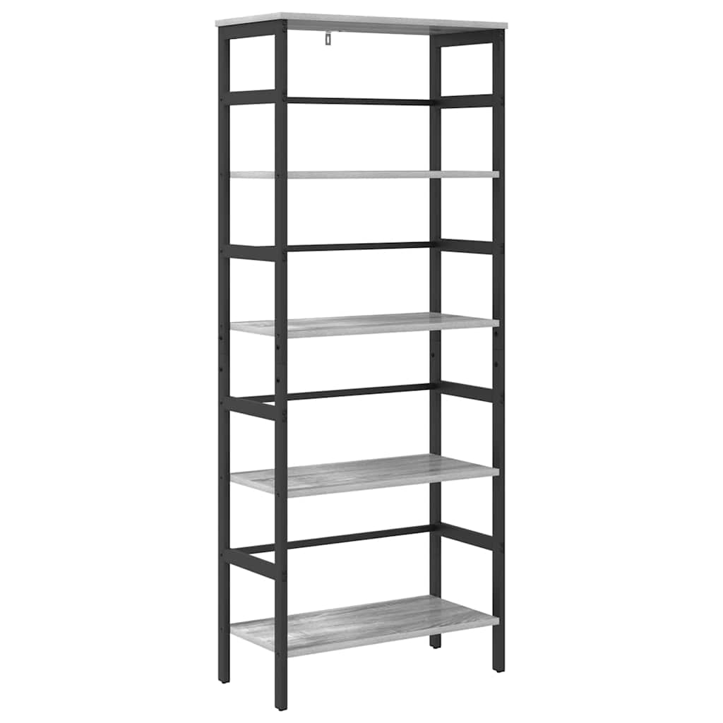 Bogreol 4 niveauer 60 x 29,5 x 149 cm Konstrueret træ