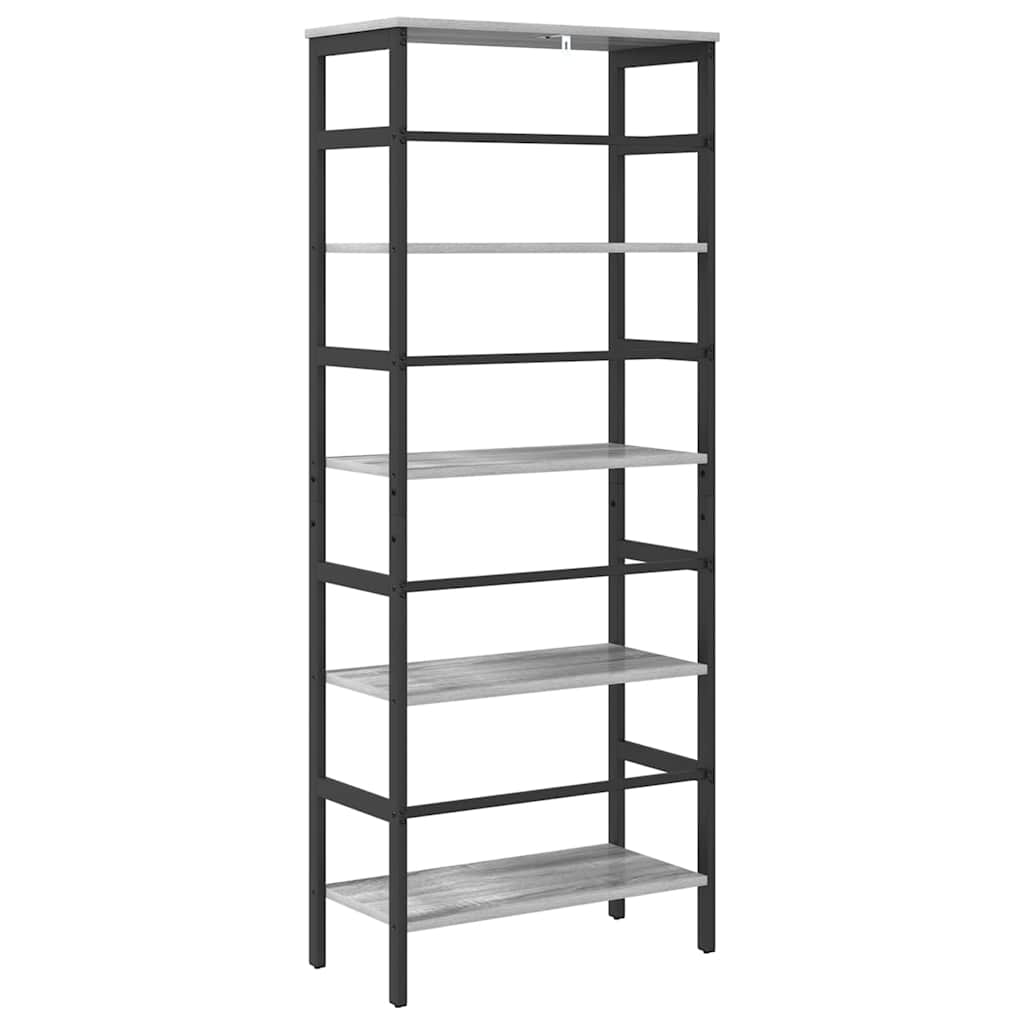 Bogreol 4 niveauer 60 x 29,5 x 149 cm Konstrueret træ