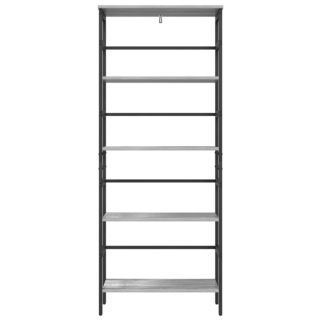Bogreol 4 niveauer 60 x 29,5 x 149 cm Konstrueret træ