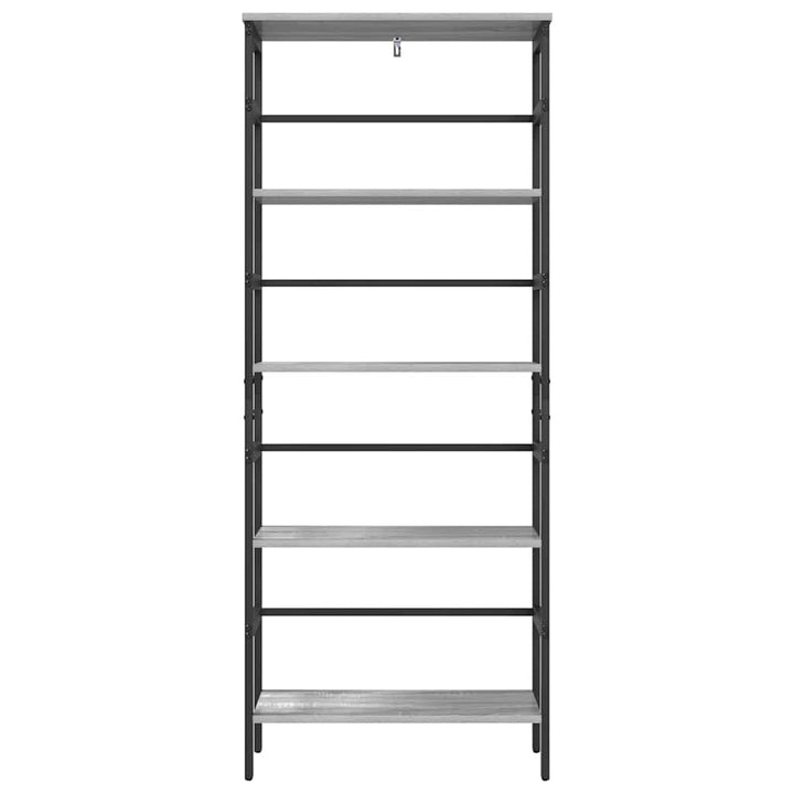 Bogreol 4 niveauer 60 x 29,5 x 149 cm Konstrueret træ