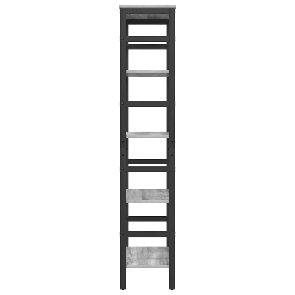 Bogreol 4 niveauer 60 x 29,5 x 149 cm Konstrueret træ